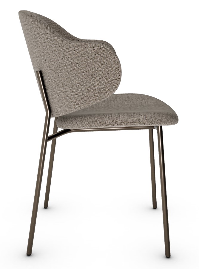 Holly Kalix Fabric/Metal Dining Chair