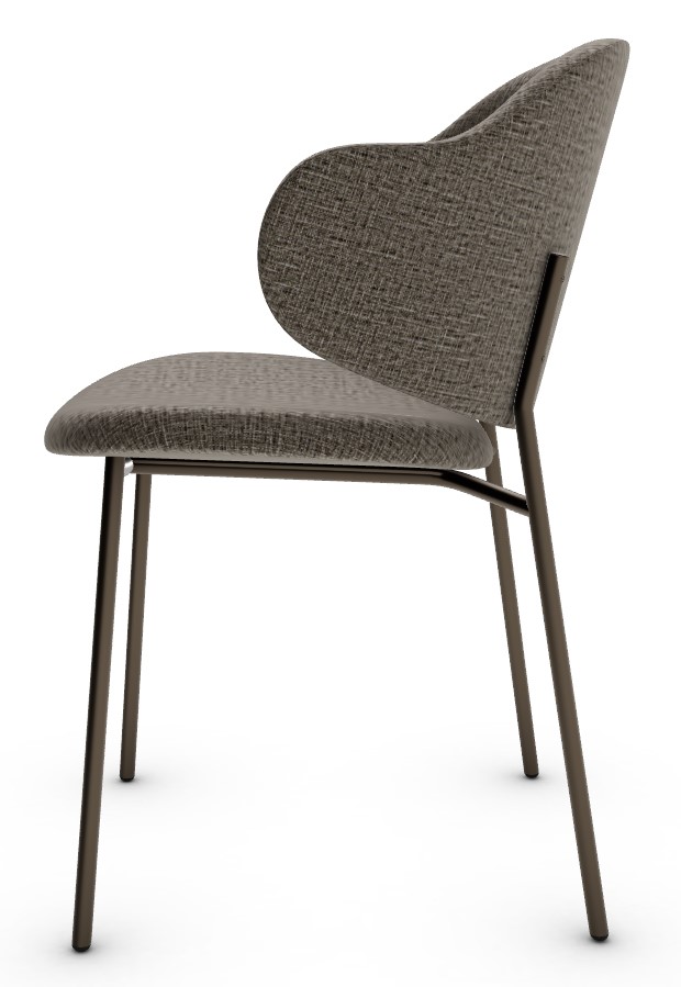 Holly Kalix Fabric/Metal Dining Chair