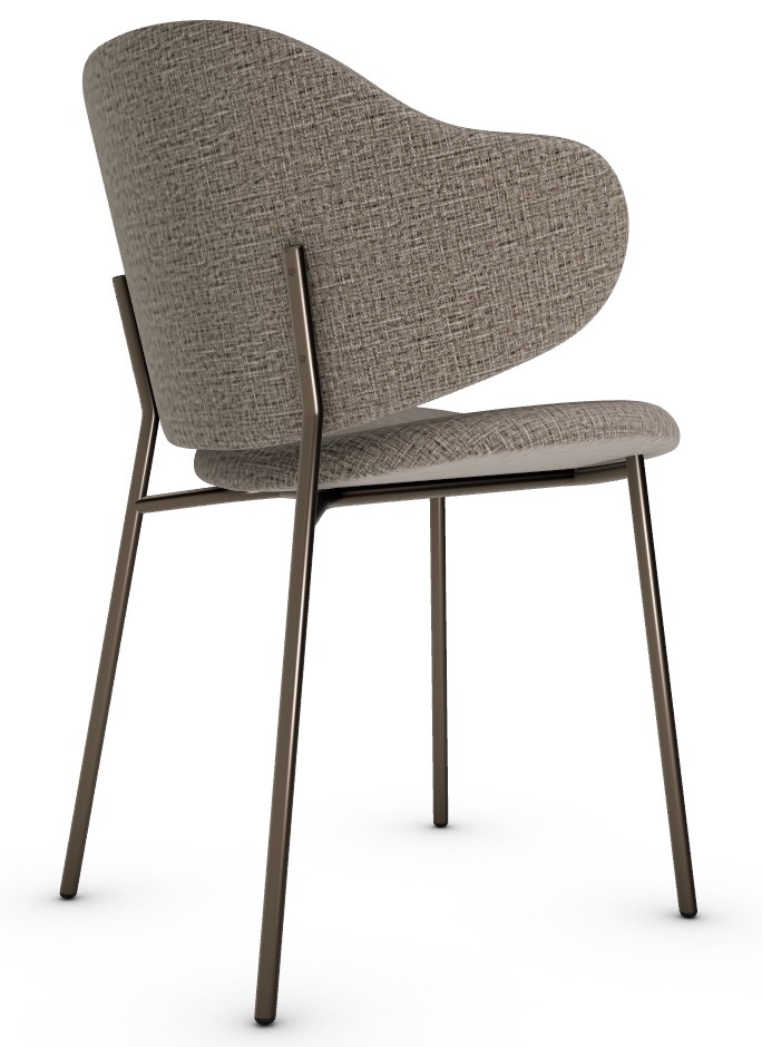 Holly Kalix Fabric/Metal Dining Chair