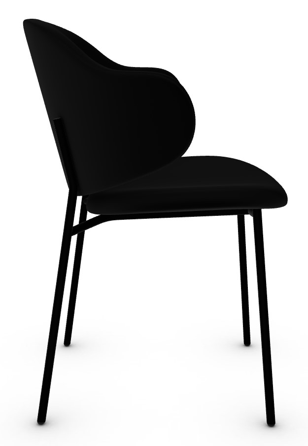 Holly Venice Fabric/Metal Dining Chair