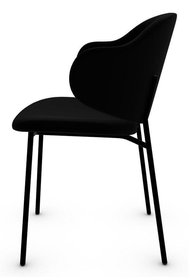 Holly Venice Fabric/Metal Dining Chair