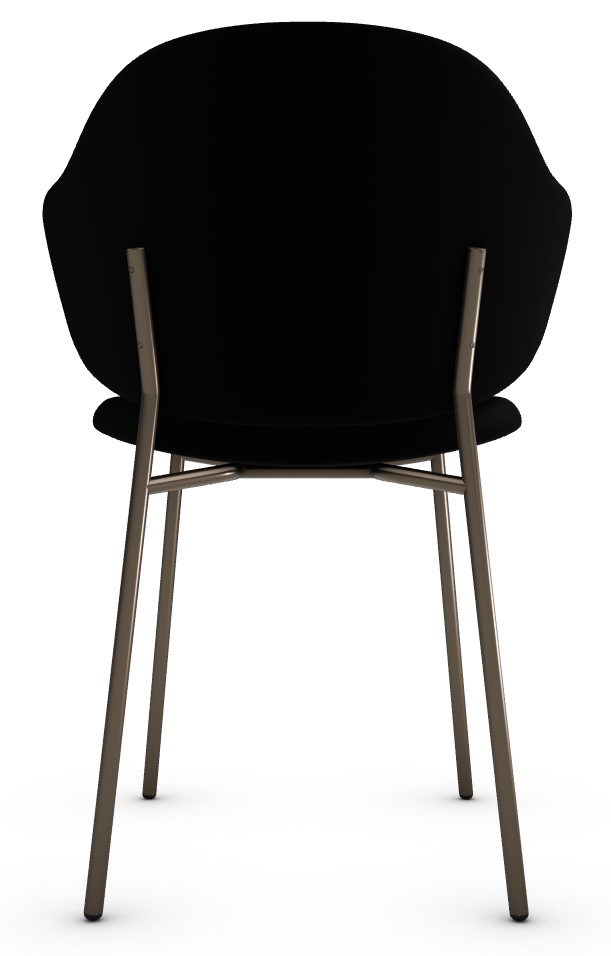 Holly Venice Fabric/Metal Dining Chair