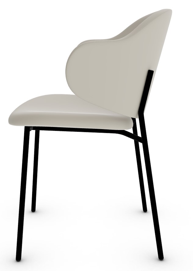 Holly Venice Fabric/Metal Dining Chair