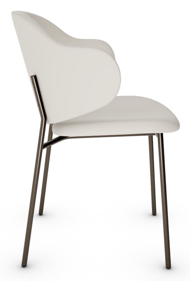 Holly Venice Fabric/Metal Dining Chair