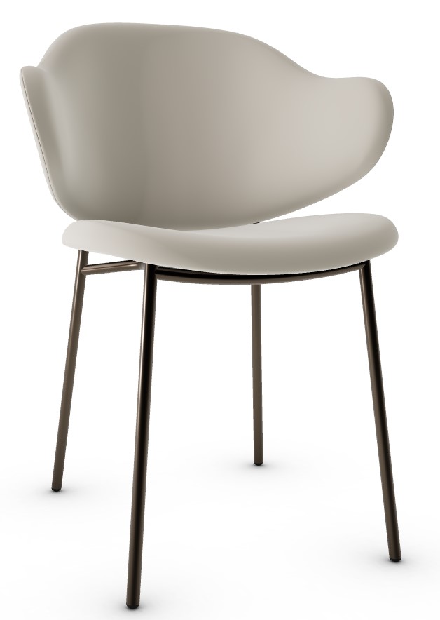 Holly Venice Fabric/Metal Dining Chair