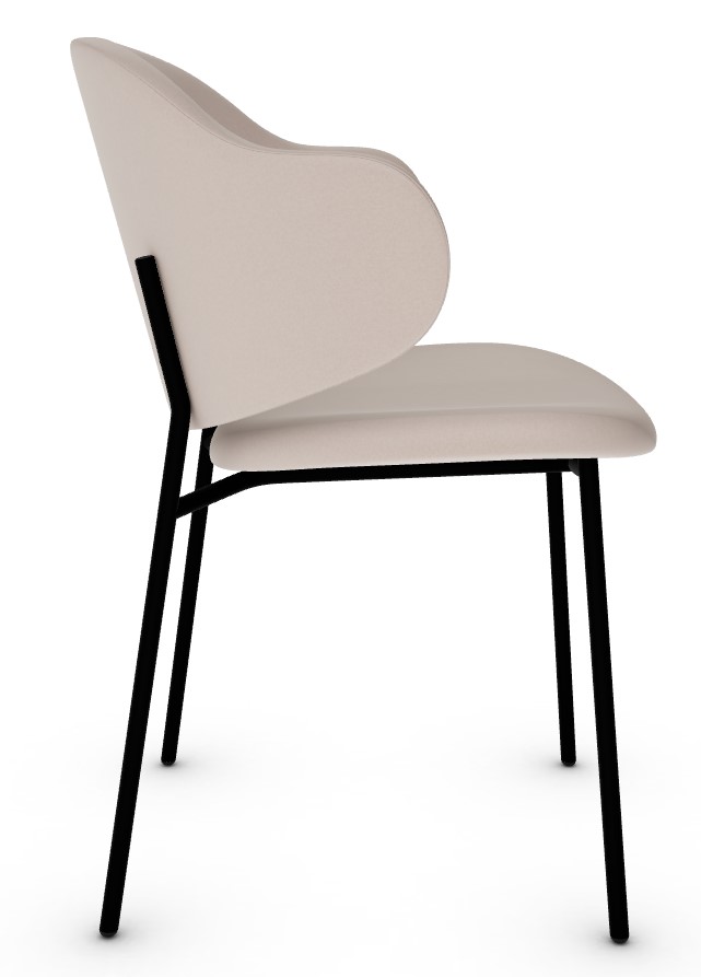 Holly Venice Fabric/Metal Dining Chair