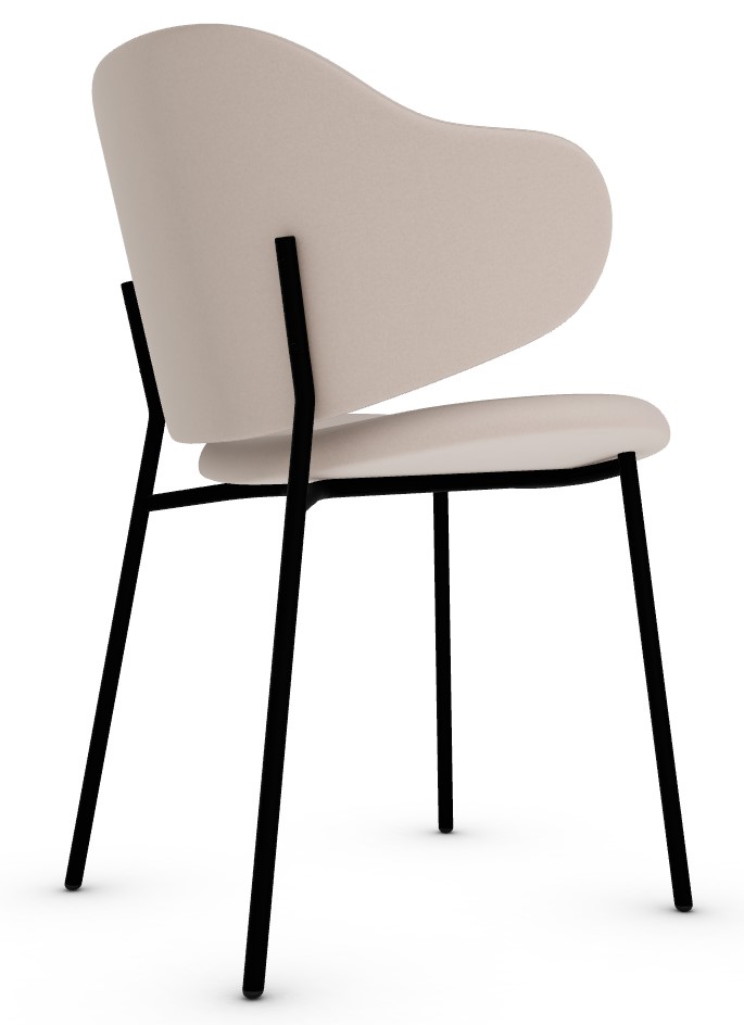 Holly Venice Fabric/Metal Dining Chair