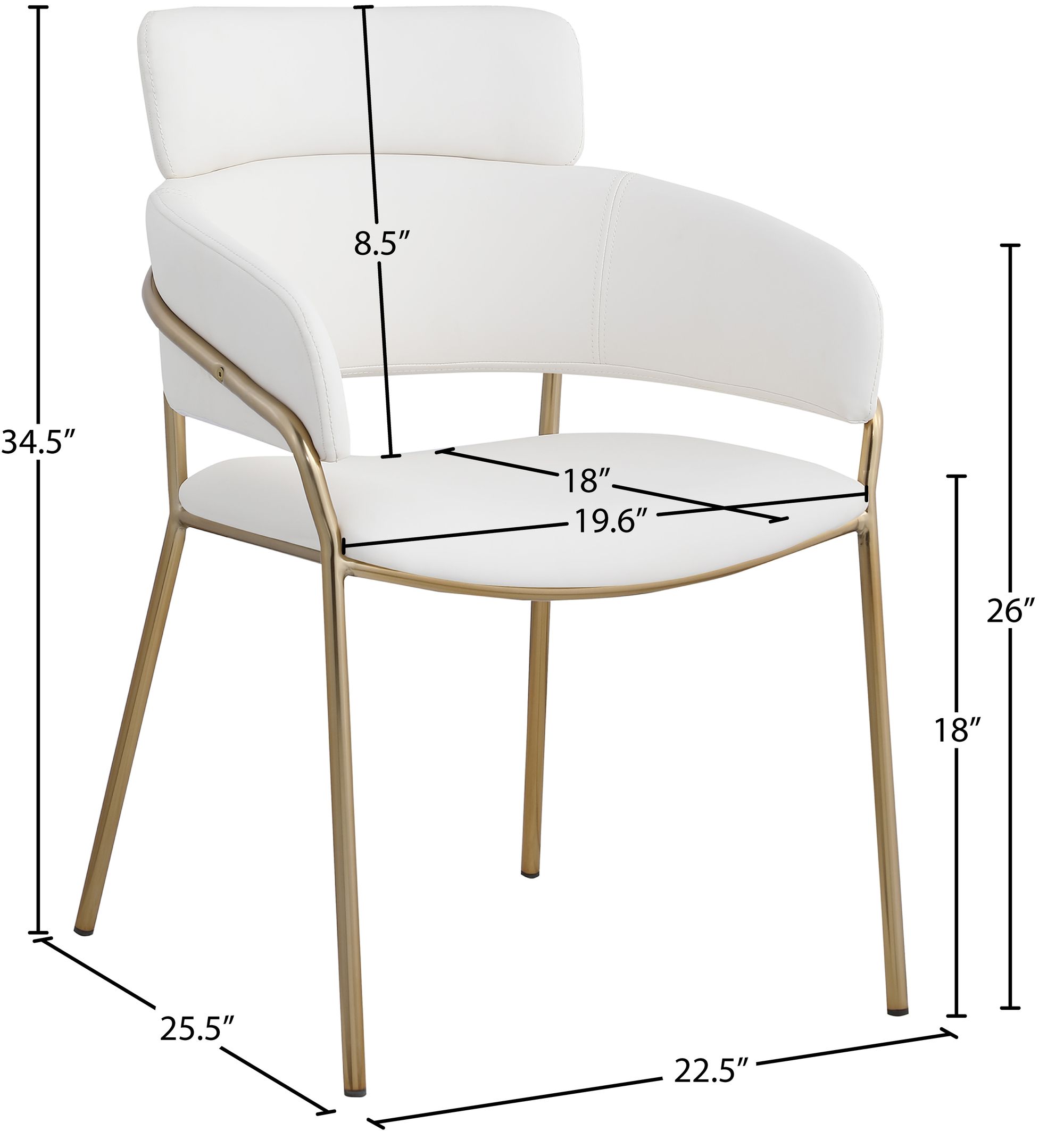Yara Velvet Dining Chair