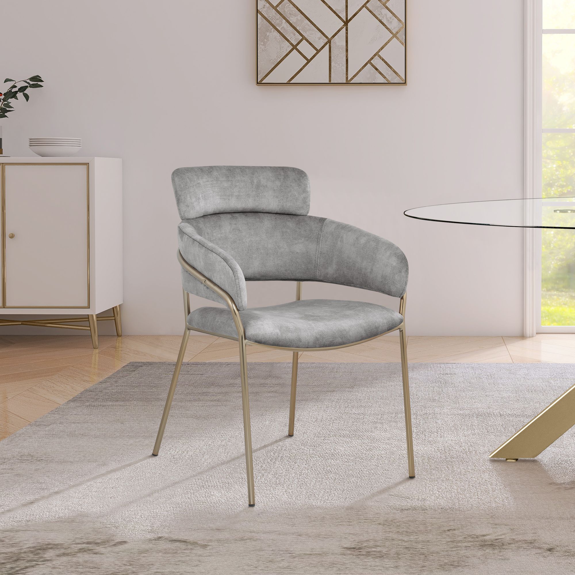Yara Velvet Dining Chair