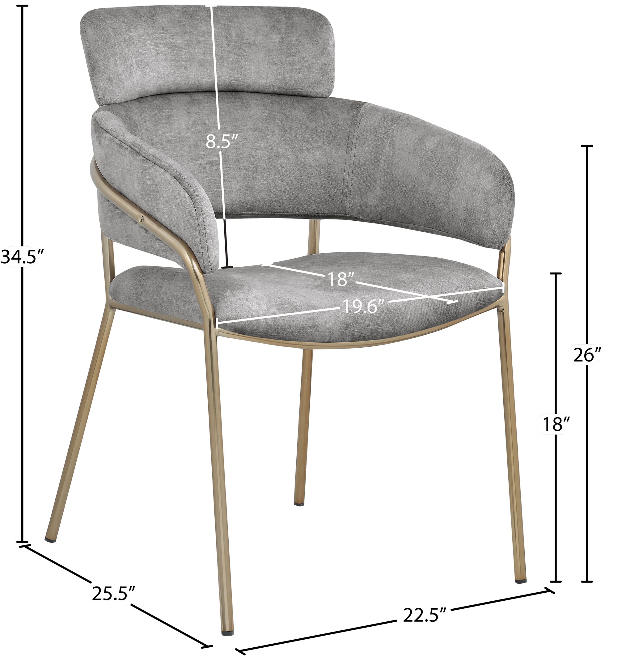 Yara Velvet Dining Chair