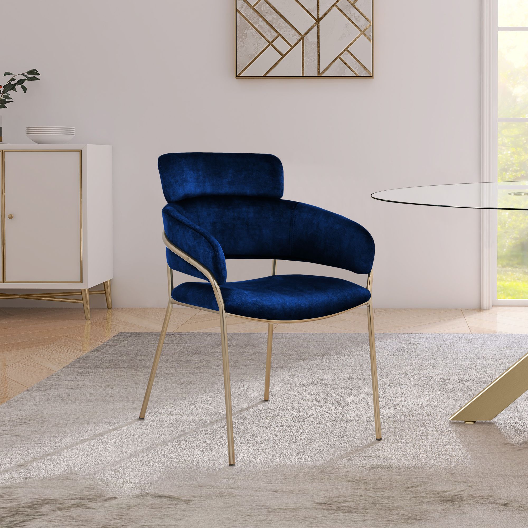 Yara Velvet Dining Chair