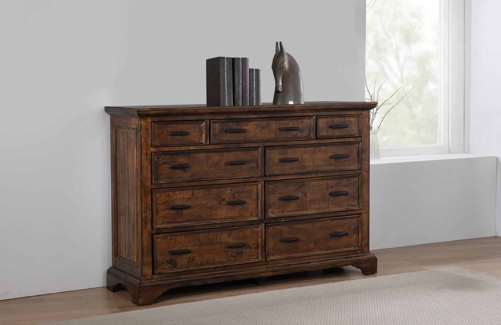 Elk Grove Wood Dresser w/9 Drawer