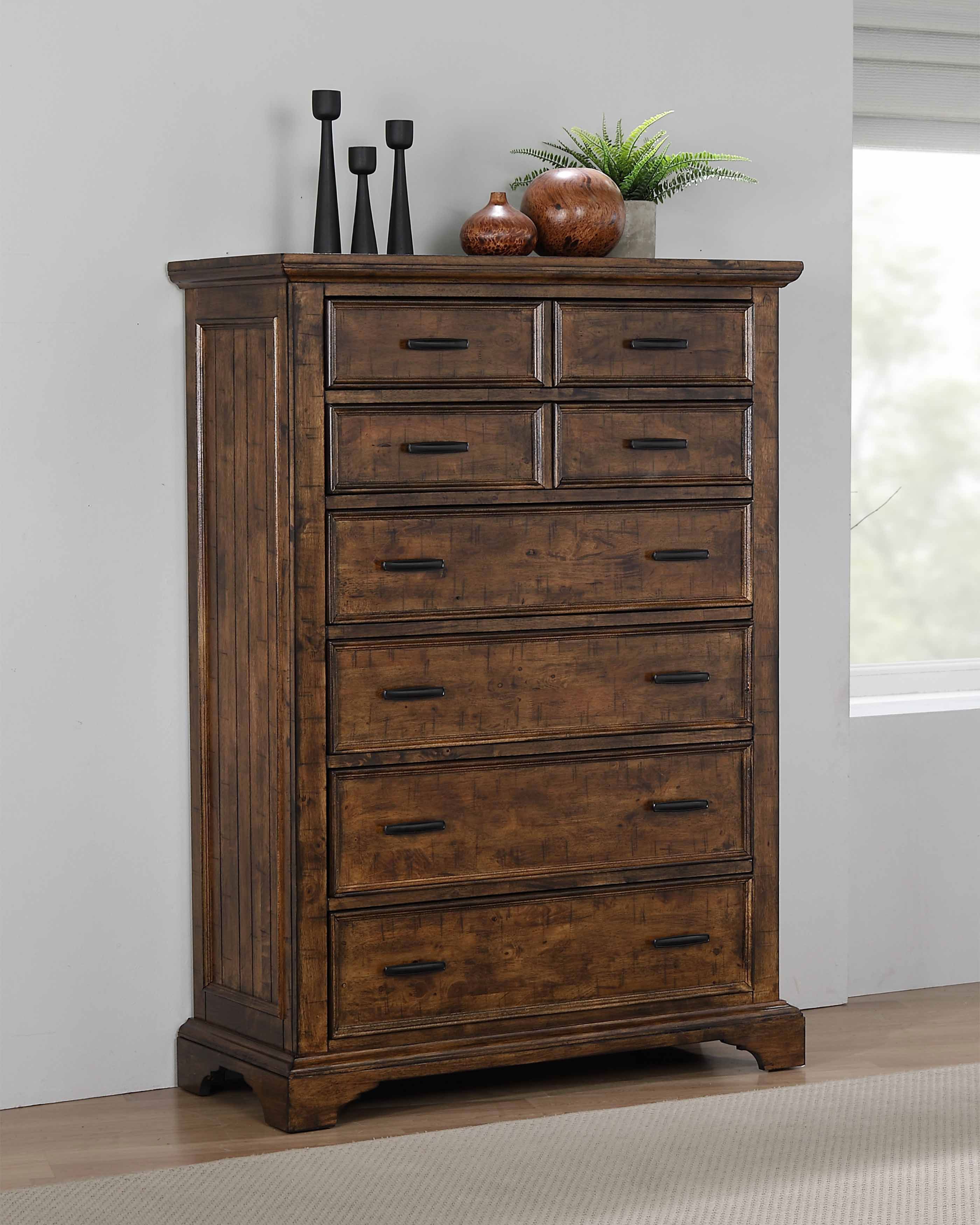 Elk Grove Wood Chest w/7 Drawers