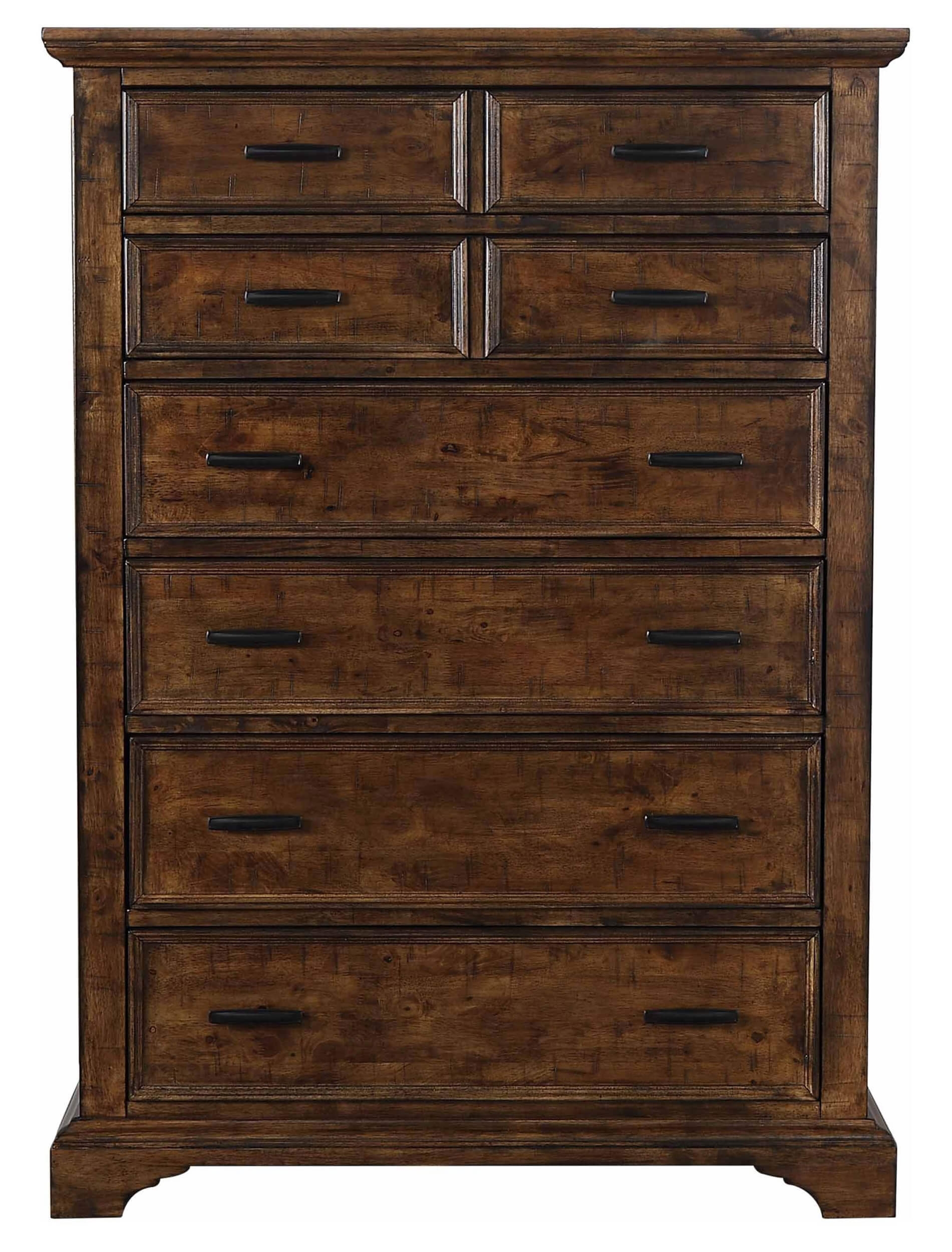 Elk Grove Wood Chest w/7 Drawers