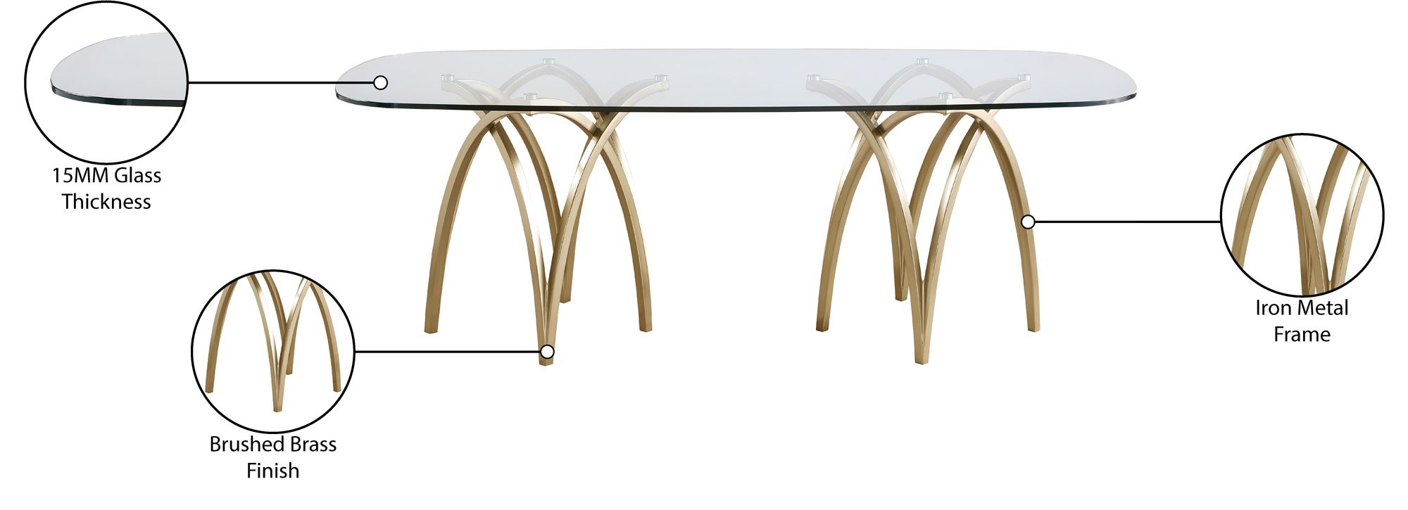 Madelyn 91" Rectangular Dining Table
