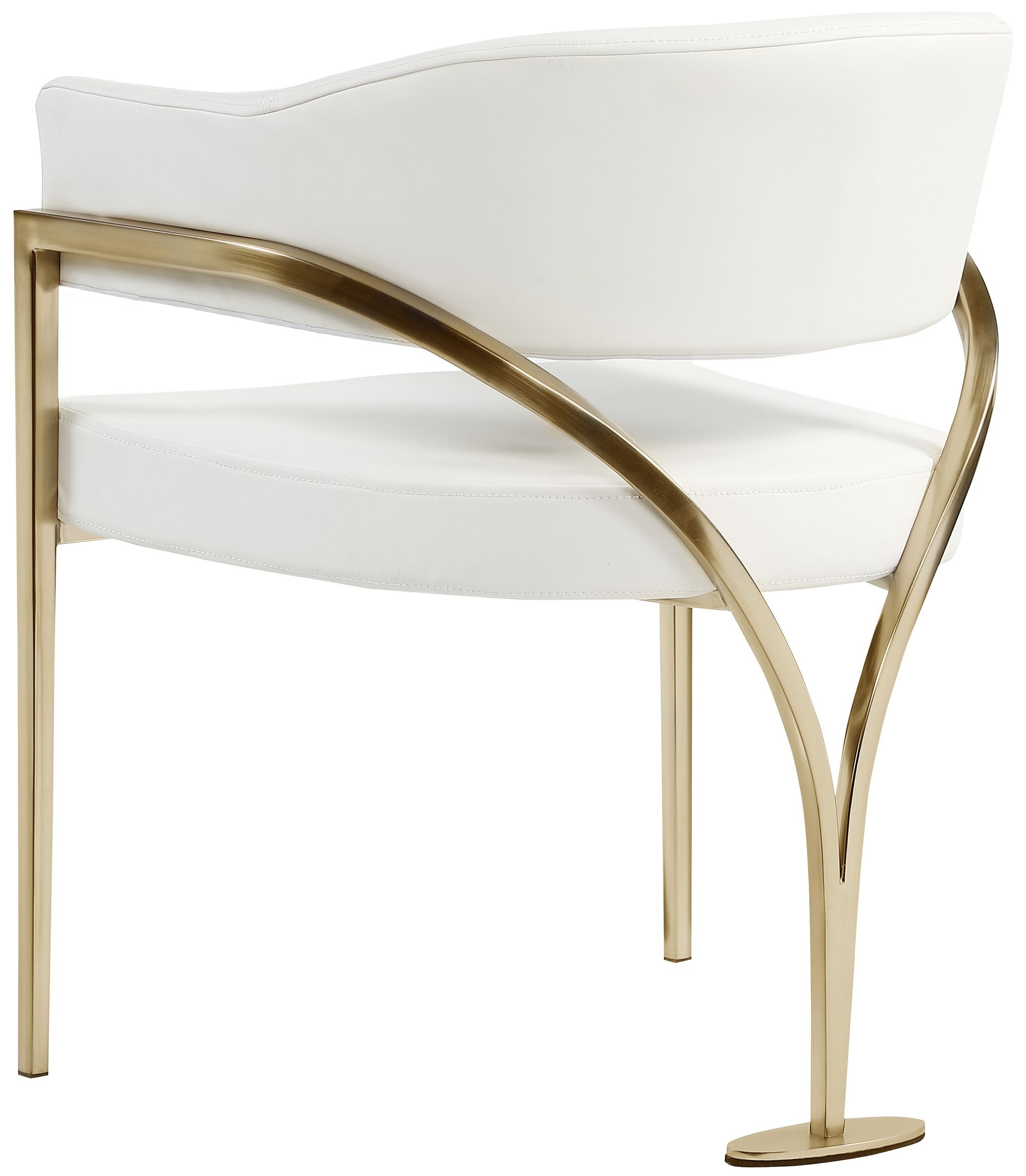 Madelyn Velvet Dining Chair with Brushed Brass Frame