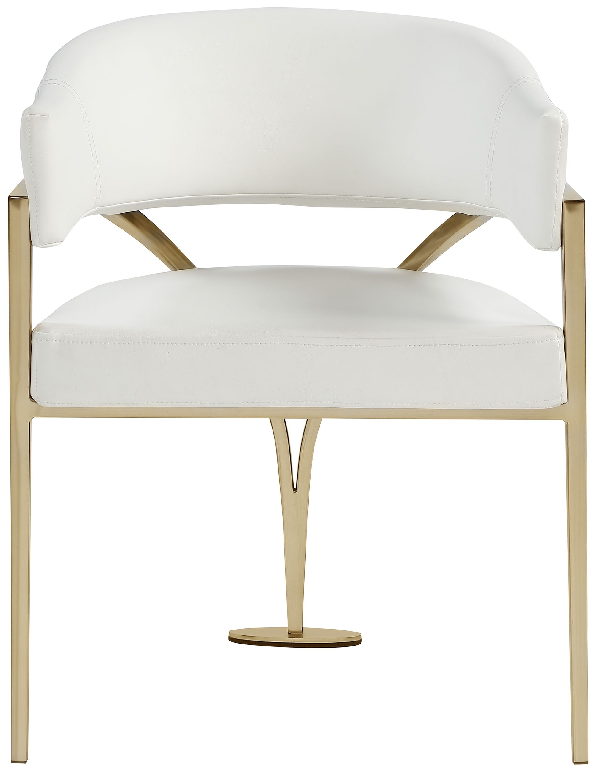 Madelyn Velvet Dining Chair with Brushed Brass Frame