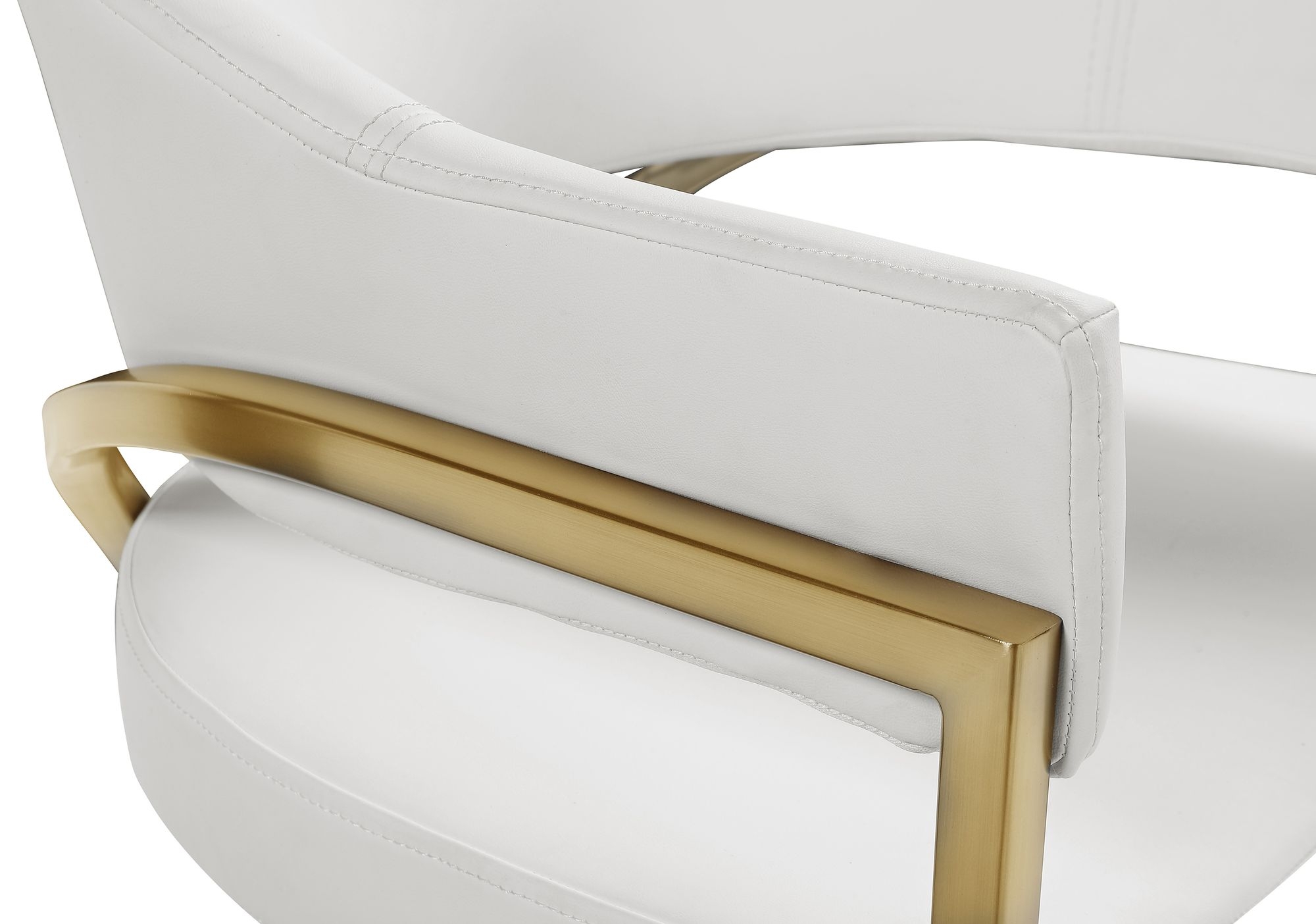 Madelyn Velvet Dining Chair with Brushed Brass Frame