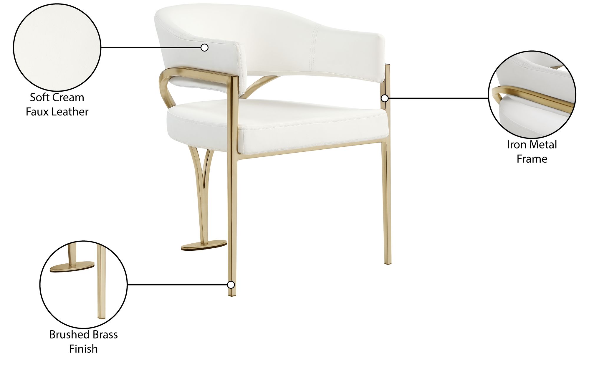 Madelyn Faux Leather Dining Chair