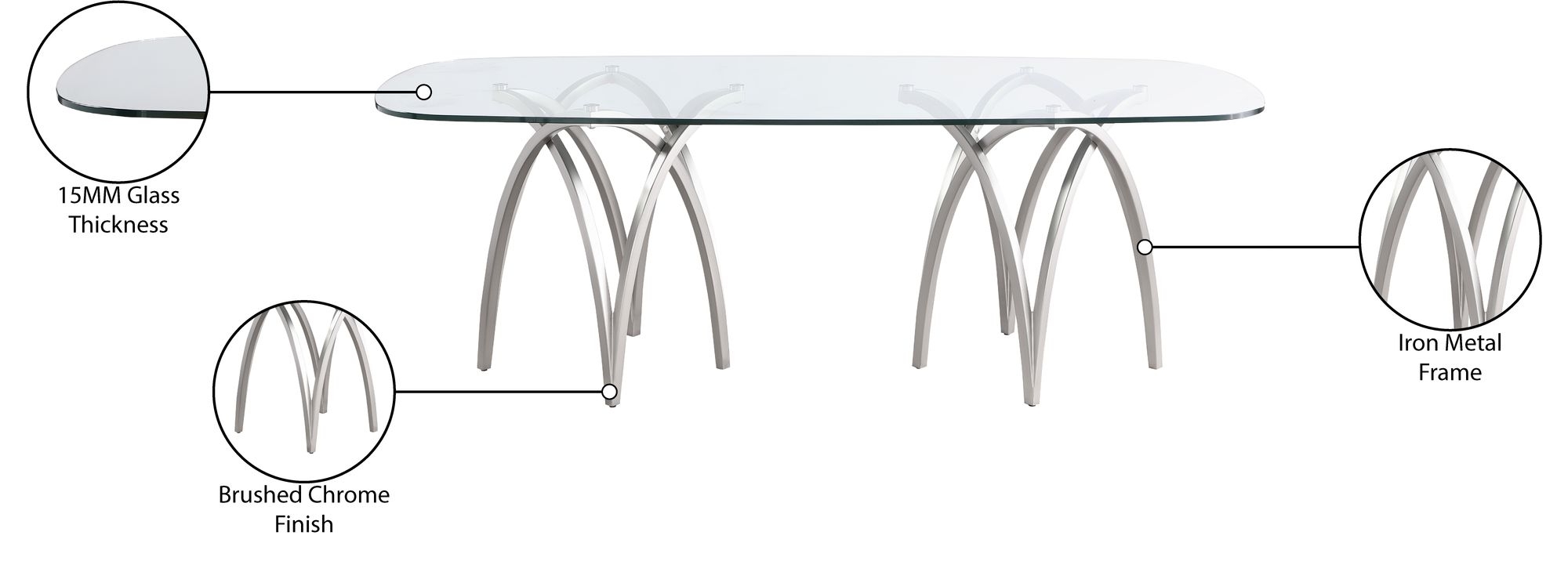 Madelyn 91" Rectangular Dining Table
