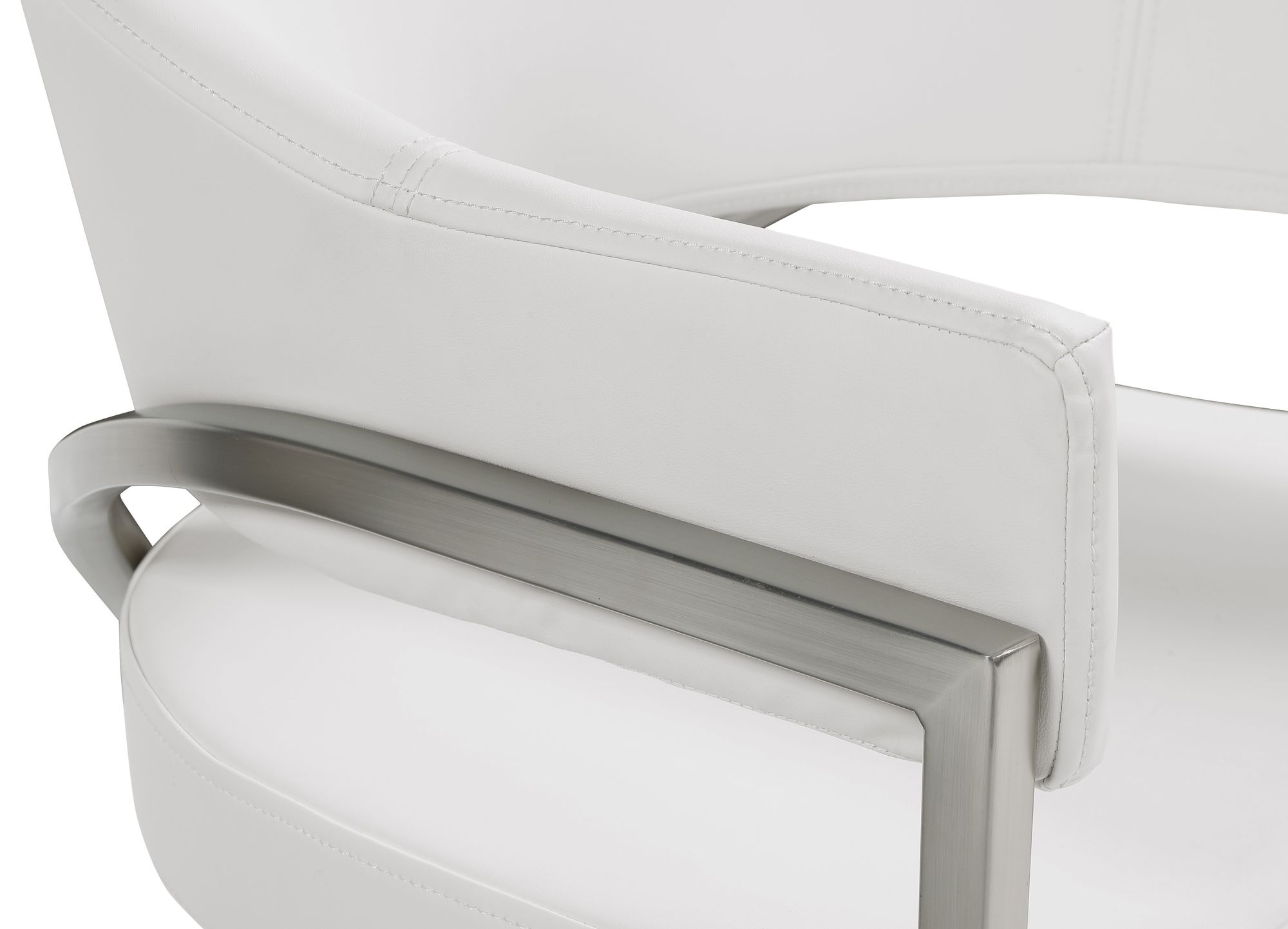 Madelyn Velvet Dining Chair with Brushed Chrome Metal Frame