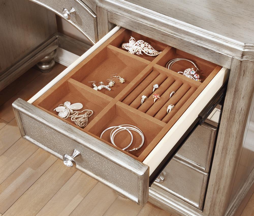 Bling Game Vanity Desk w/9 Drawers