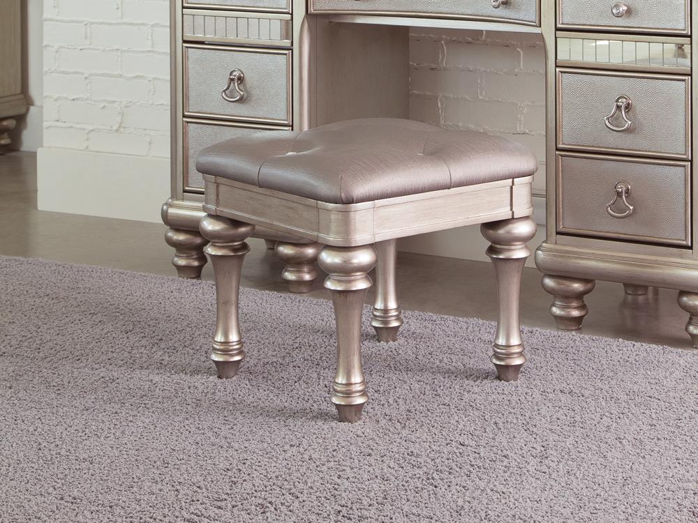 Bling Game Upholstered Vanity Stool