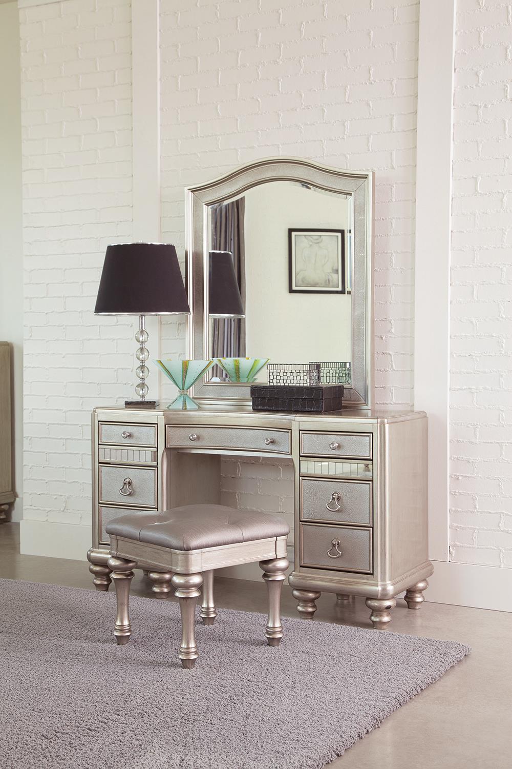 Bling Game Upholstered Vanity Stool