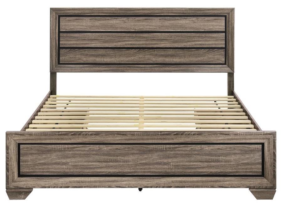Kauffman Wood Storage Bed, Eastern King Size