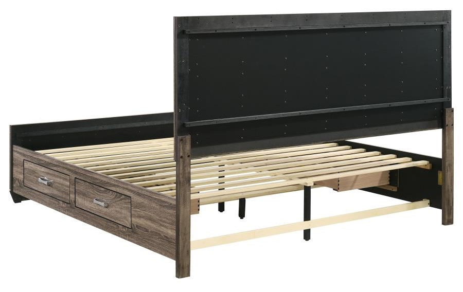 Kauffman Wood Storage Bed, Eastern King Size