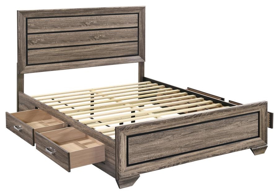  New Queen Platform Storage Bed Frame