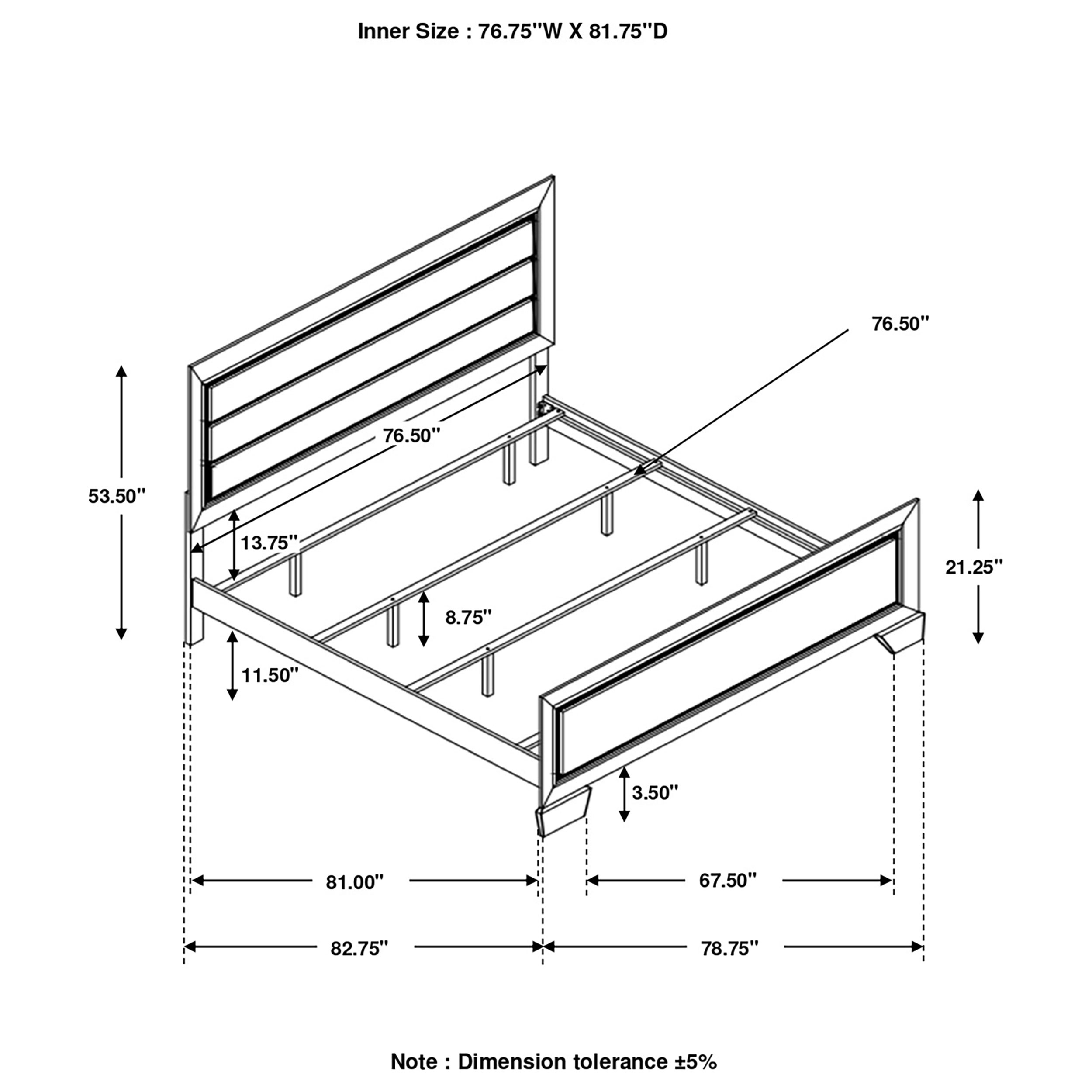 Kauffman Wood Panel Bed