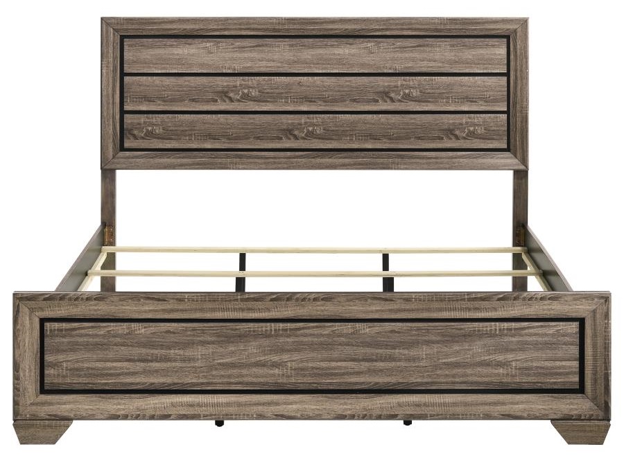 Kauffman Wood Panel Bed, Eastern King Size