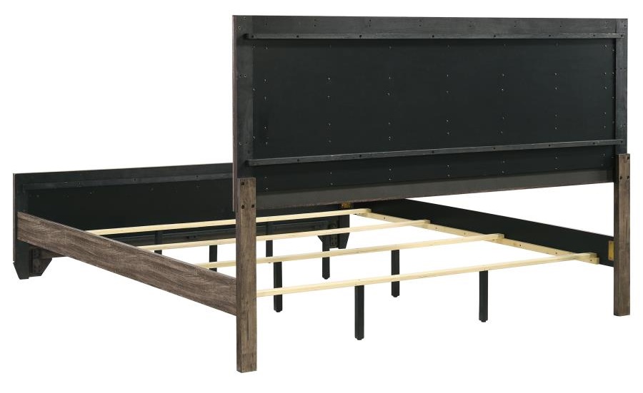 Kauffman Wood Panel Bed, Eastern King Size