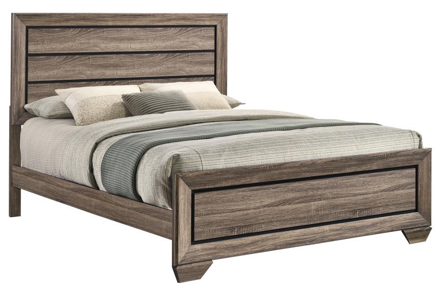 Kauffman Wood Panel Bed