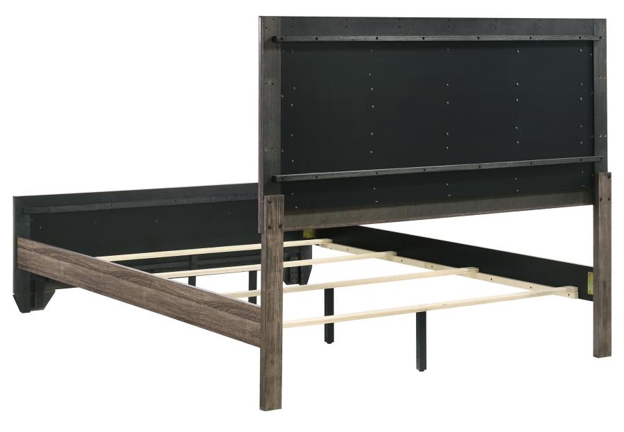 Kauffman Wood Panel Bed, Queen Size