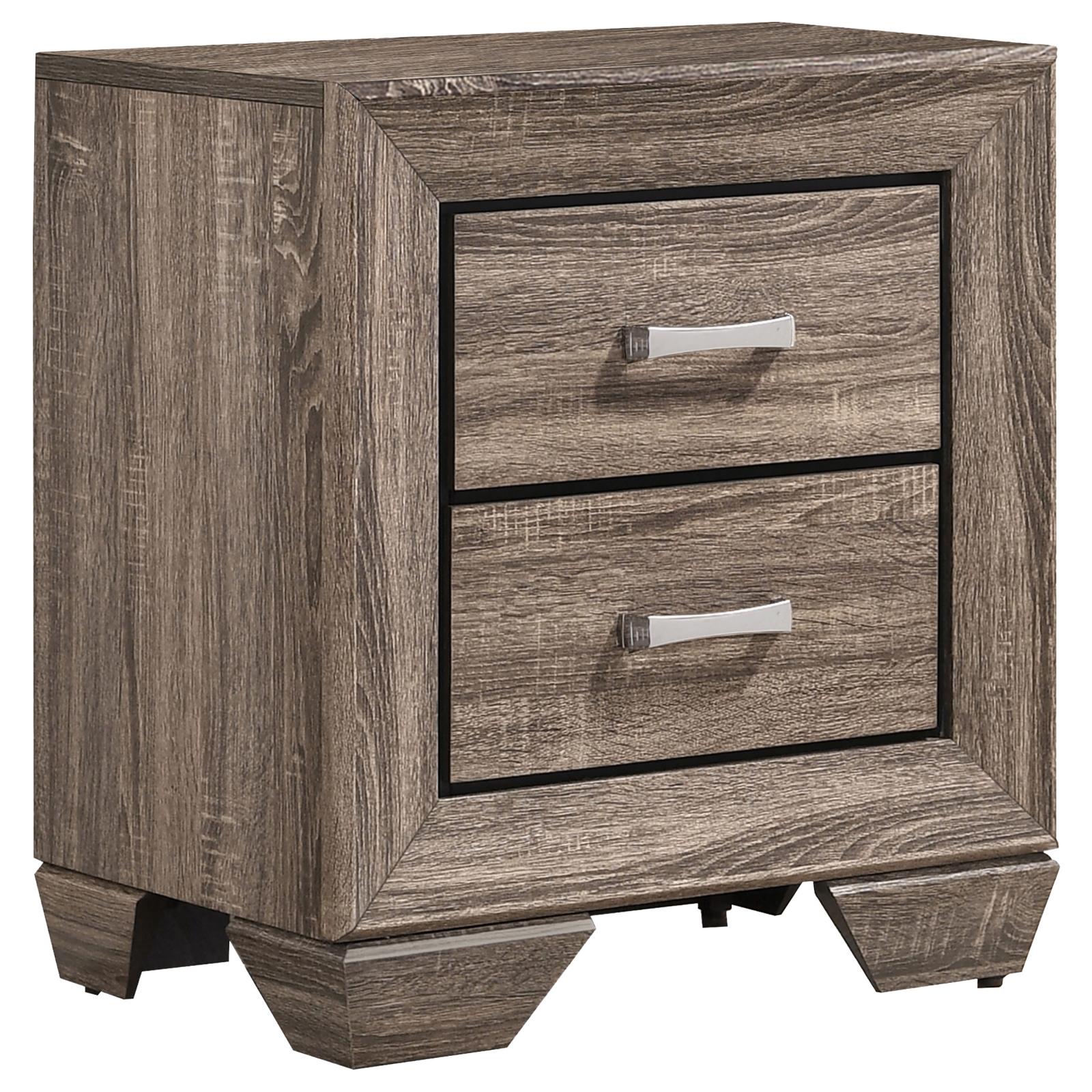 Kauffman Wood Panel Bedroom Set