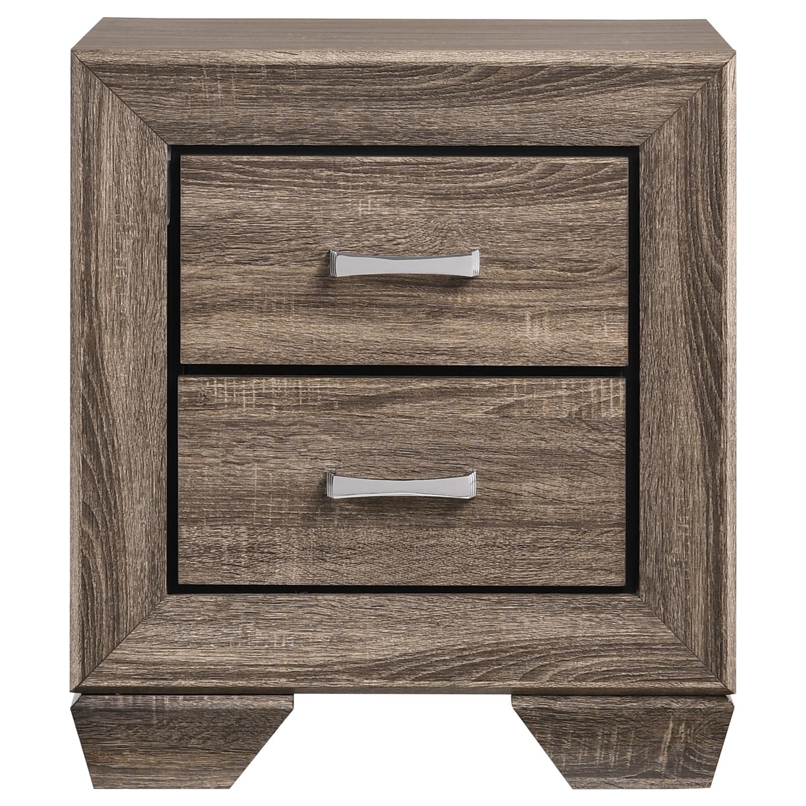 Kauffman Wood Nightstand w/2 Drawers