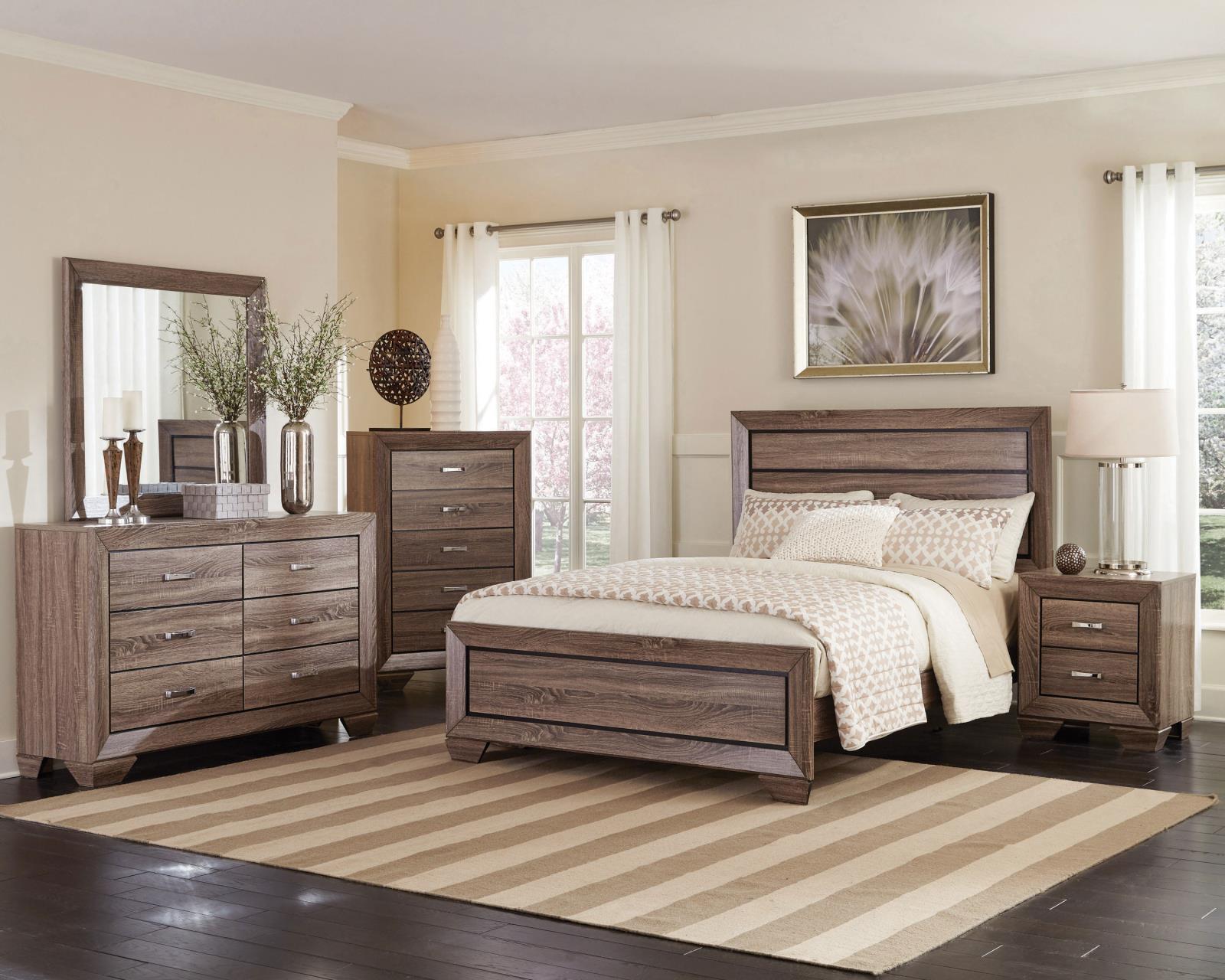 Kauffman Wood Nightstand w/2 Drawers