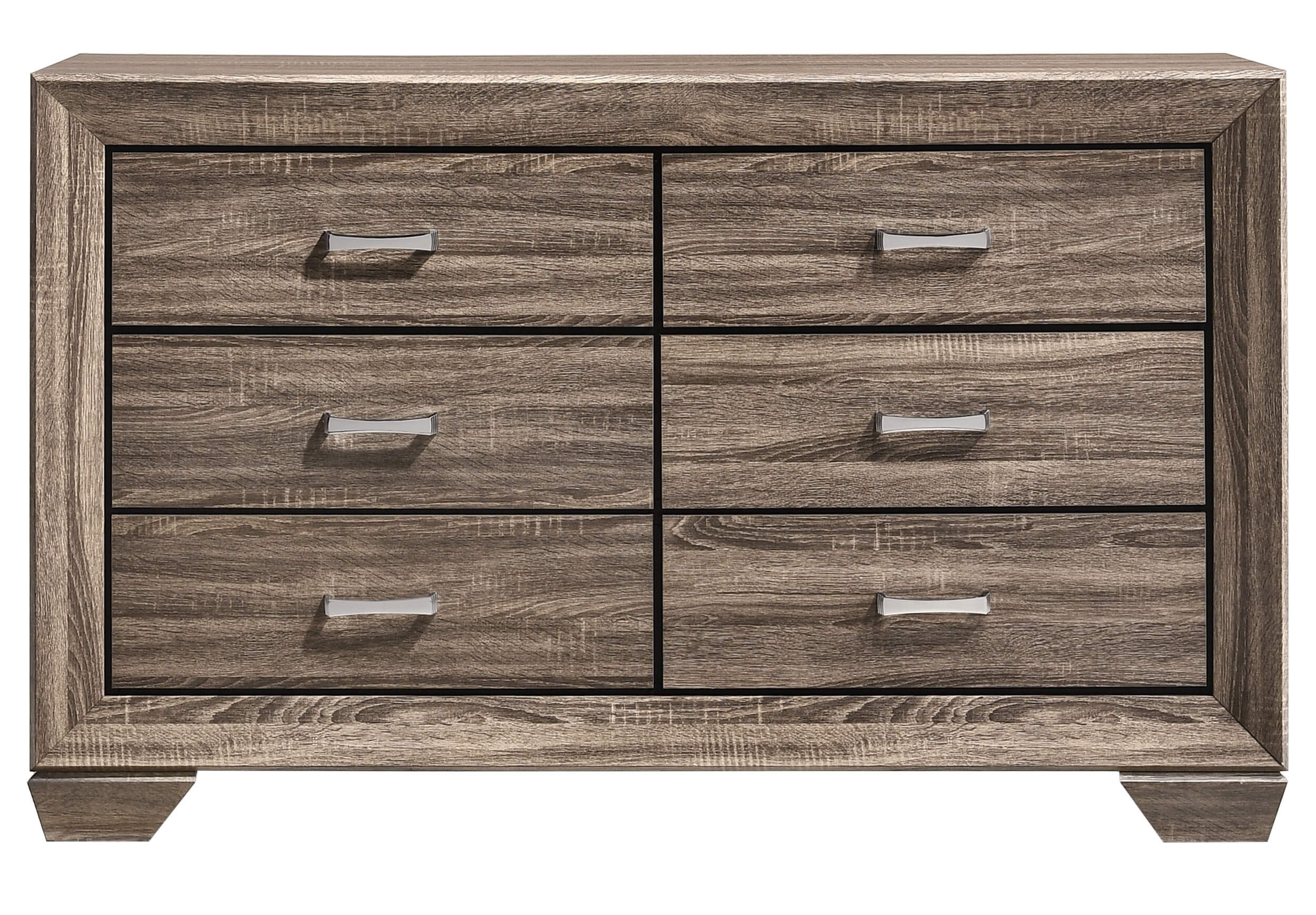 Kauffman Wood Panel Bedroom Set