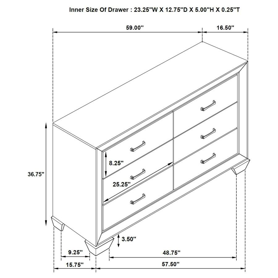 Kauffman Wood Panel Bedroom Set