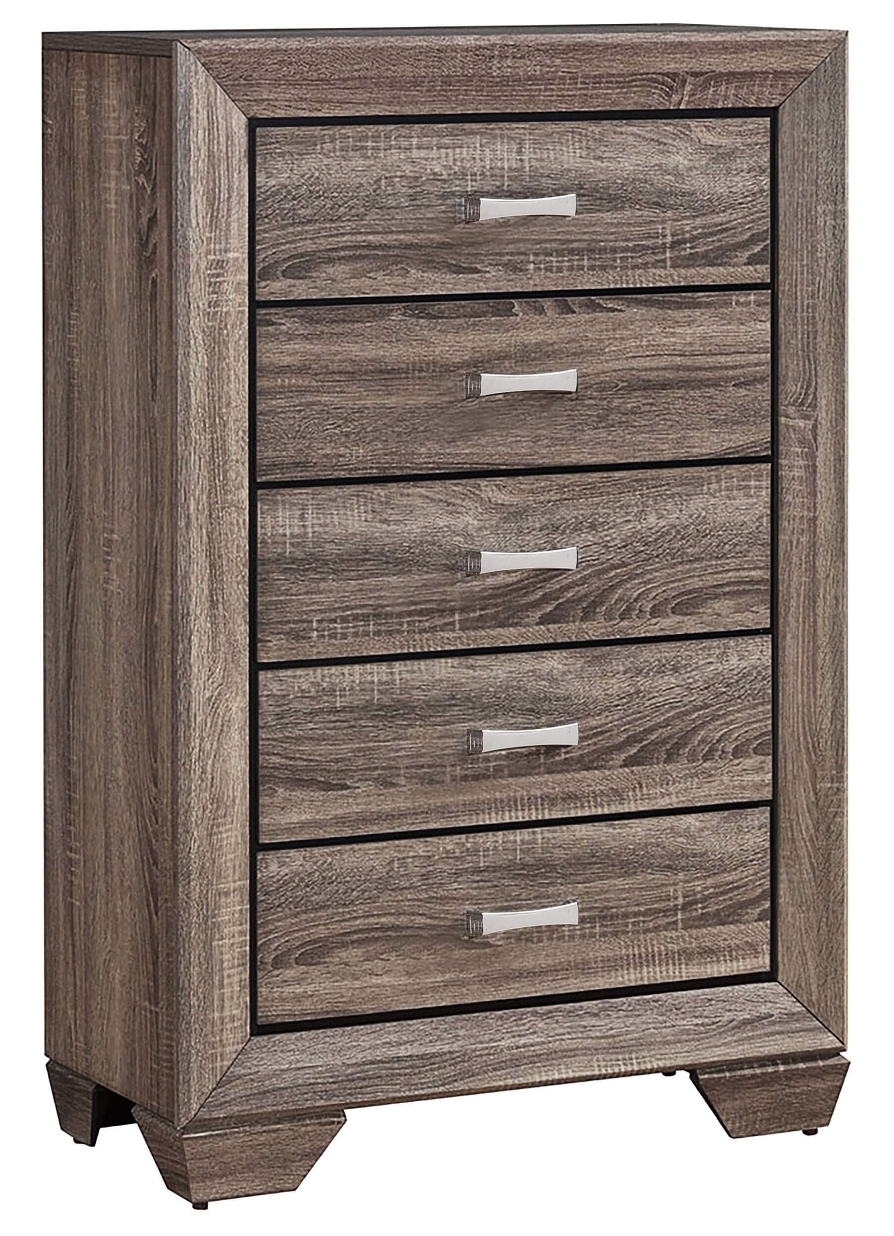 Kauffman Wood Panel Bedroom Set