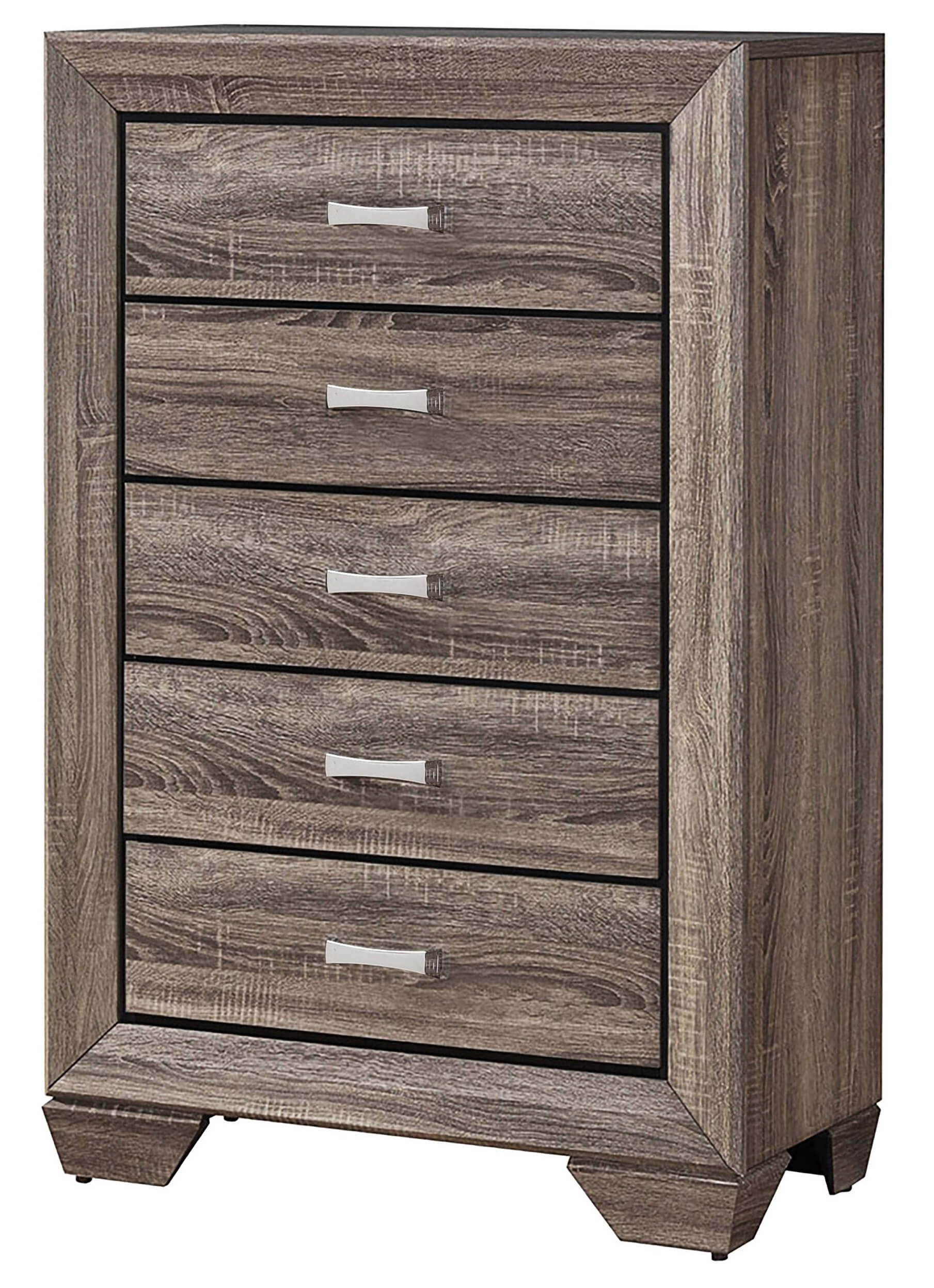 Kauffman Wood Panel Bedroom Set