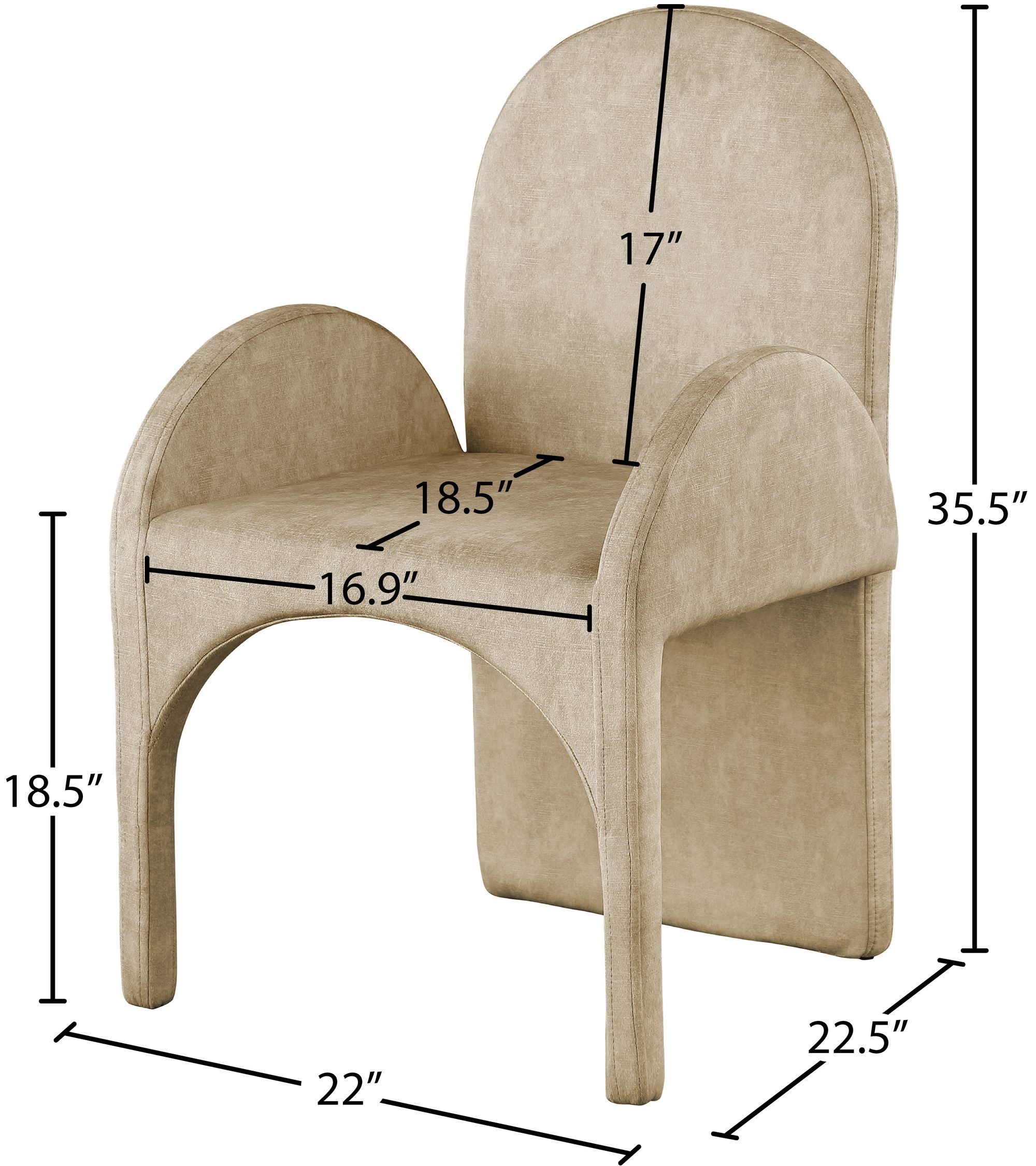 Summer Velvet Dining Arm Chair