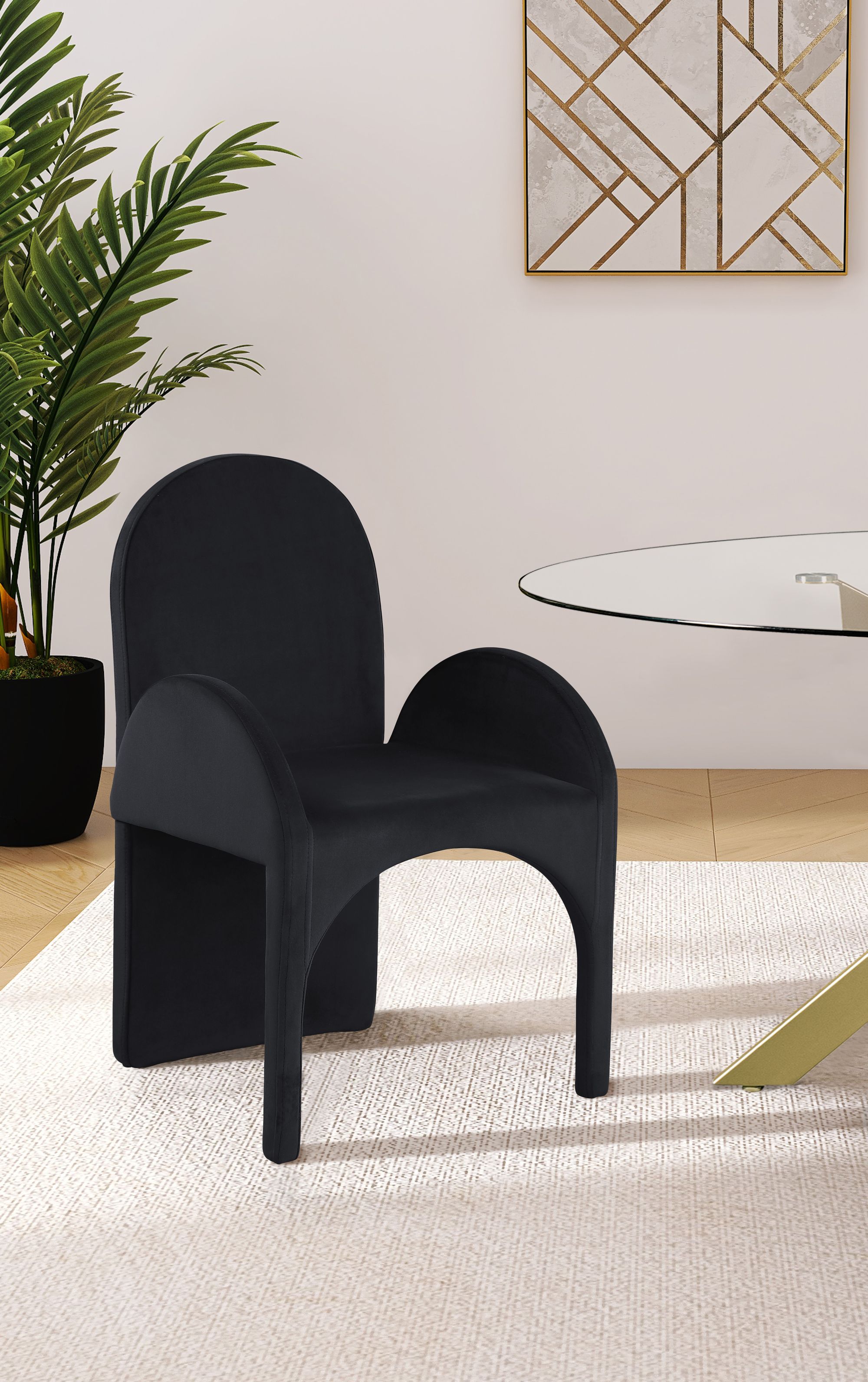 Summer Velvet Dining Arm Chair