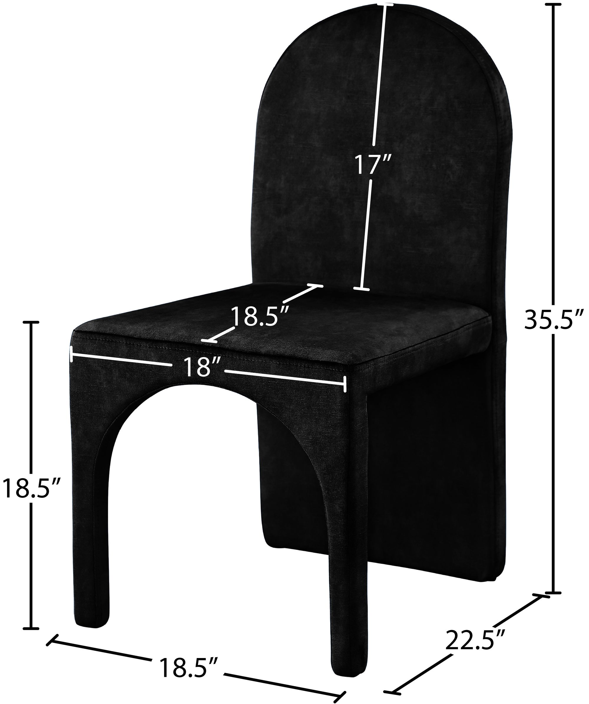 Summer Velvet Dining Side Chair