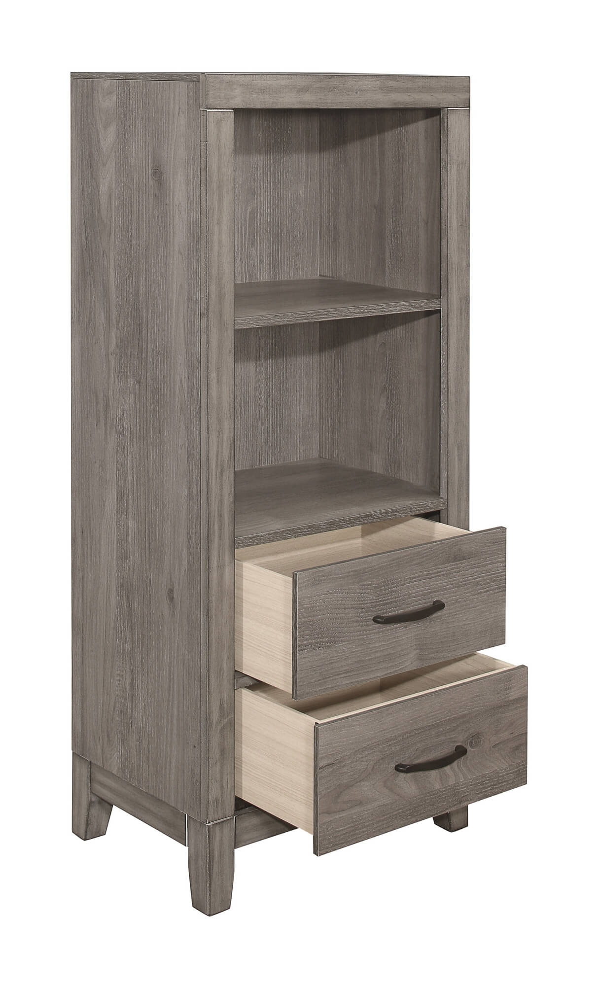 Woodrow Melamine/Wood Pier/Tower Nightstand