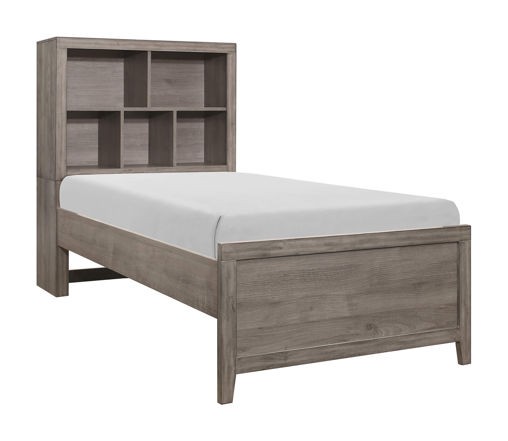Woodrow Melamine/Wood Headboard Storage Bed - Thumbnail 3