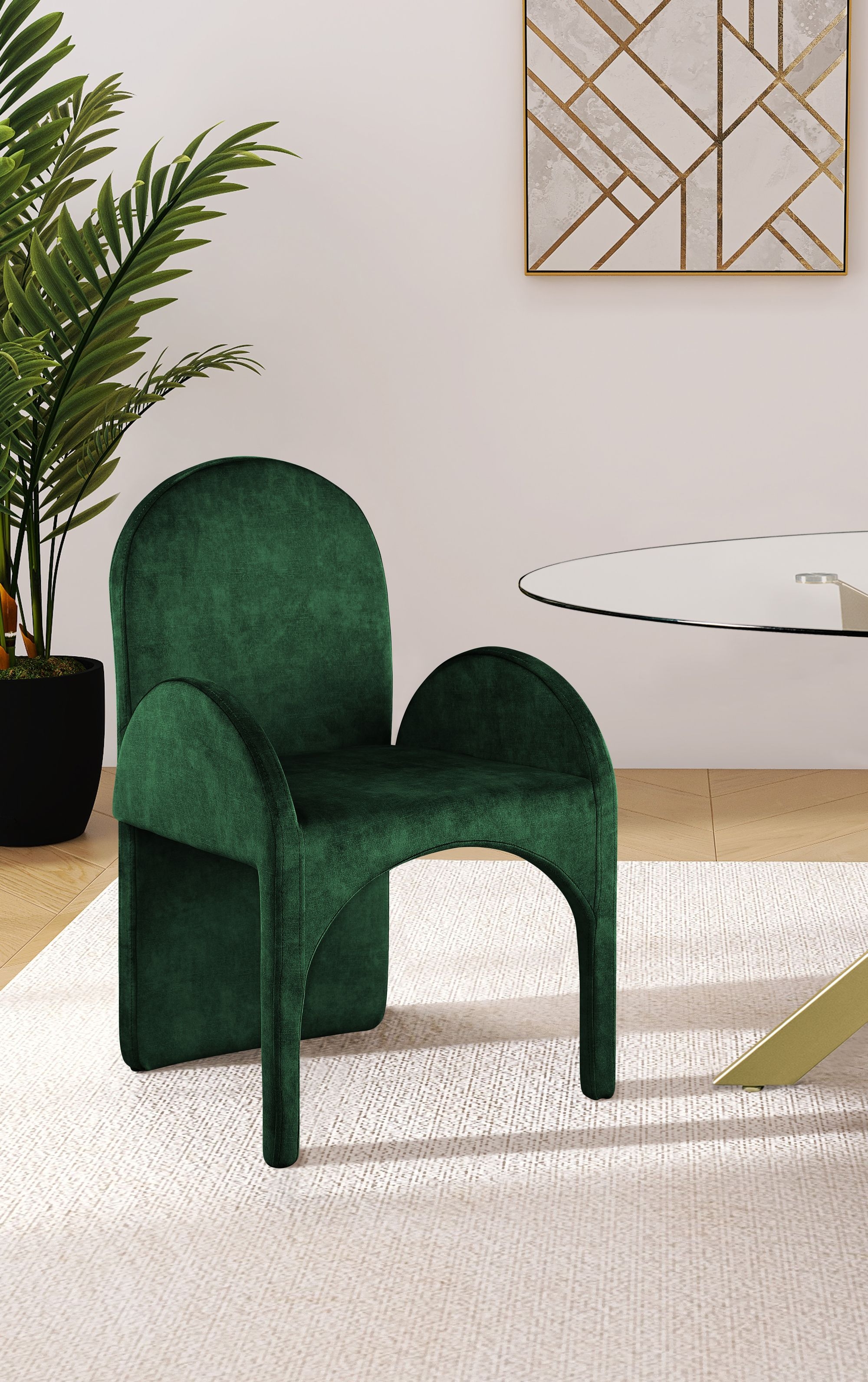 Summer Velvet Dining Arm Chair
