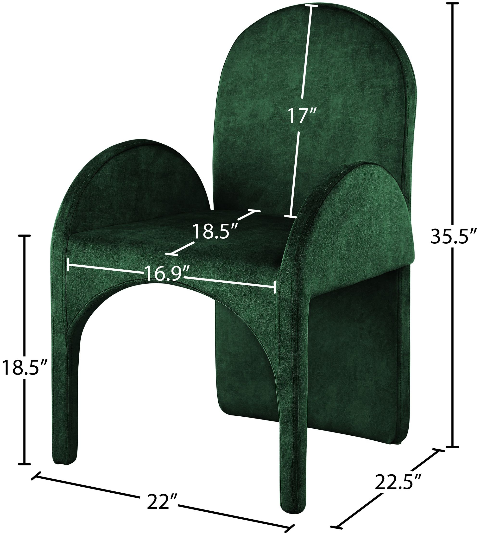 Summer Velvet Dining Arm Chair